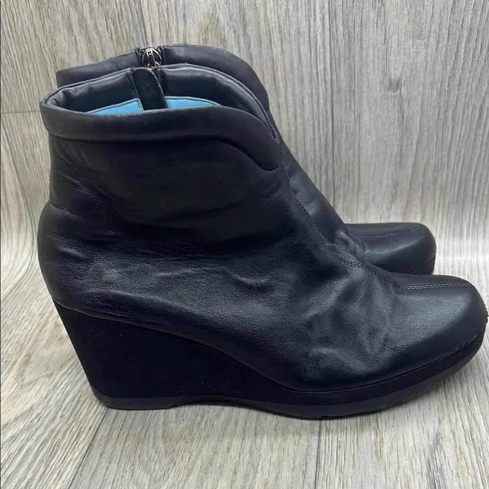 THIERRY RABOTIN wedge ankle boots trenton black
